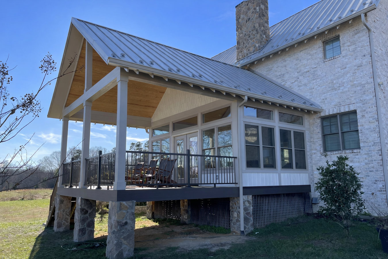 Patio-to-sunroom conversion in Pasadena, CA